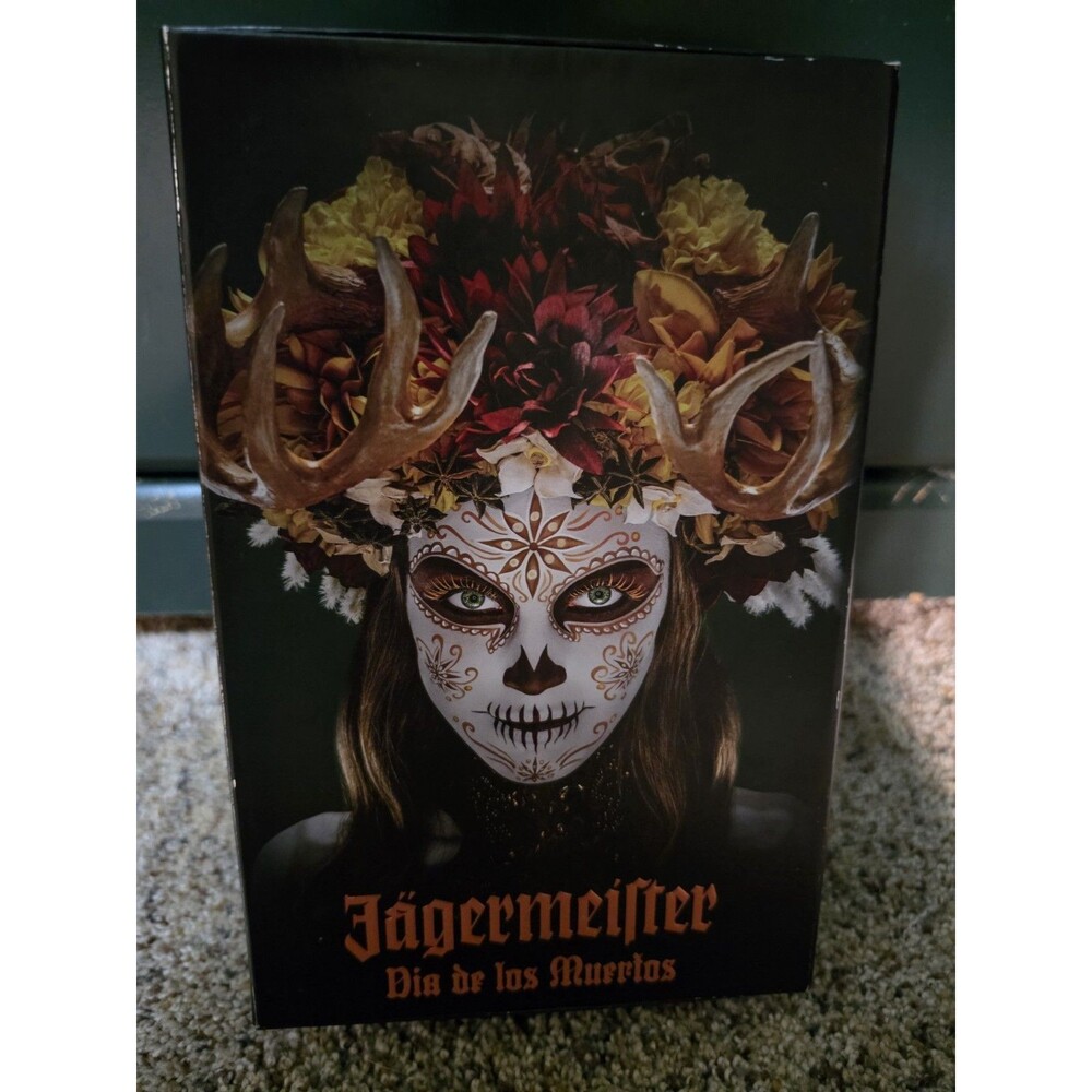 Jagermeister Dia de los Muertos Gift Box Empty 2021 Limited Edition Sugar Skull - Picture 2 of 16